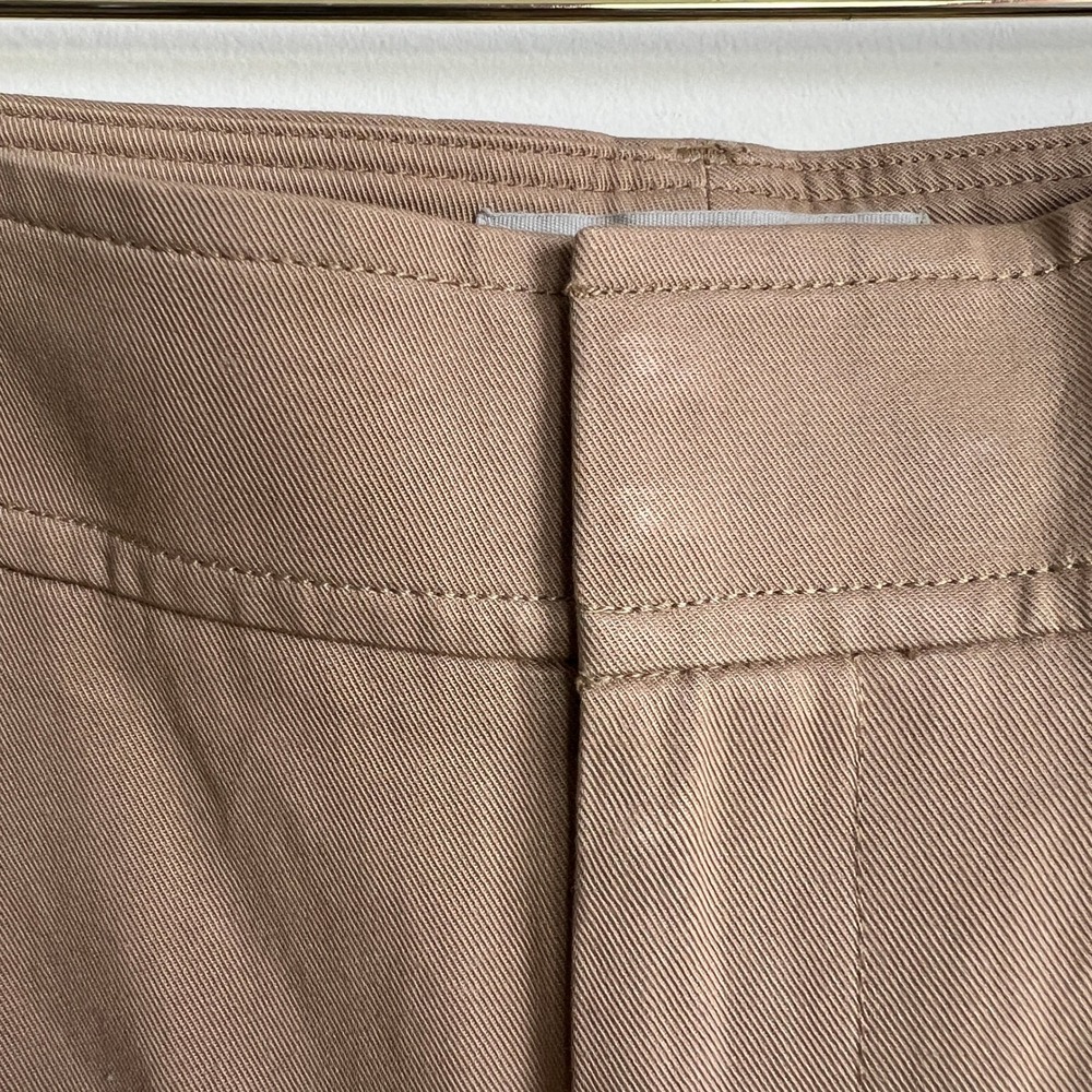 Everlane Womens The Way-High Drape Pant Khaki Tan Pleated Tapered Trousers 10 - Picture 5 of 9